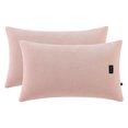 thumbnail image 1 of Unique Bargains 2 Pack Fabric Pillowcase Envelope Closure Wrinkle Resistant Queen Pink, 1 of 5