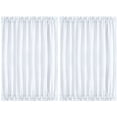 thumbnail image 1 of Unique Bargains 2-Pack French Door Curtains Panels White 54" x 72", 1 of 8