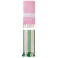 thumbnail image 1 of Unique Bargains 2 Pack Geometric Turkish Beach Sandproof Towel Pink/Green 71" x 40", 1 of 8