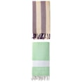 thumbnail image 1 of Unique Bargains 2 Pack Geometric Turkish Sand Resistant Beach Towel Green/Purple 71" x 40", 1 of 8