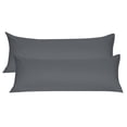 thumbnail image 1 of Unique Bargains Pillowcases 2 Pack Microfiber Body Pillow Covers Grey 20" x 72", 1 of 8