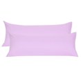 thumbnail image 1 of Unique Bargains Pillowcases 2 Pack Microfiber Body Pillow Covers Violet 20" x 48", 1 of 8