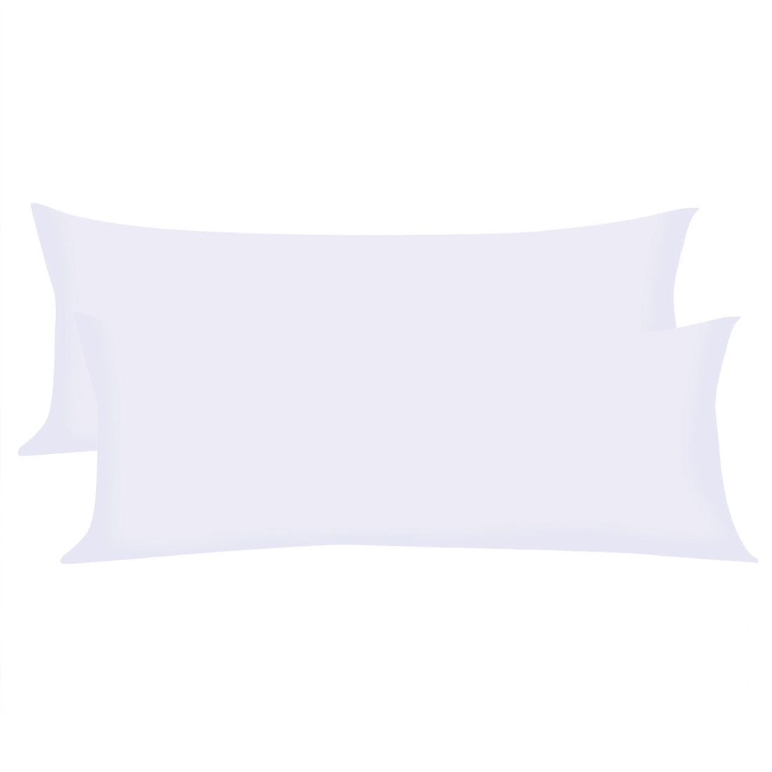 Unique Bargains Pillowcases 2 Pack Microfiber Body Pillow Covers White 20" x 60"