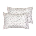 thumbnail image 1 of Unique Bargains 2 Pack Pillowcase Breathable Soft Floral Pillow Cases Gift Light Pink, 1 of 7