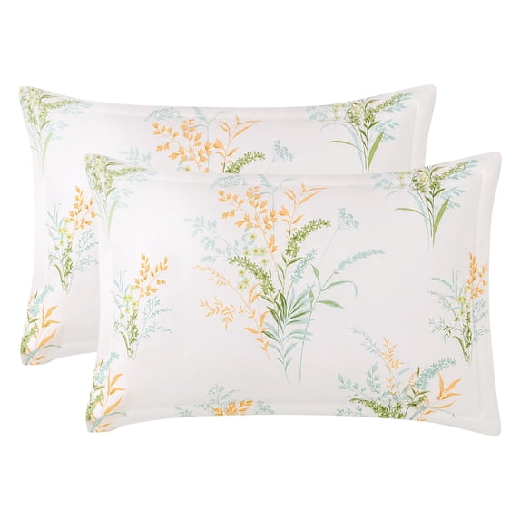 Unique Bargains 2 Pack Cotton Pillowcase Smooth Envelope Closure Wrinkle Resistant Queen Color A