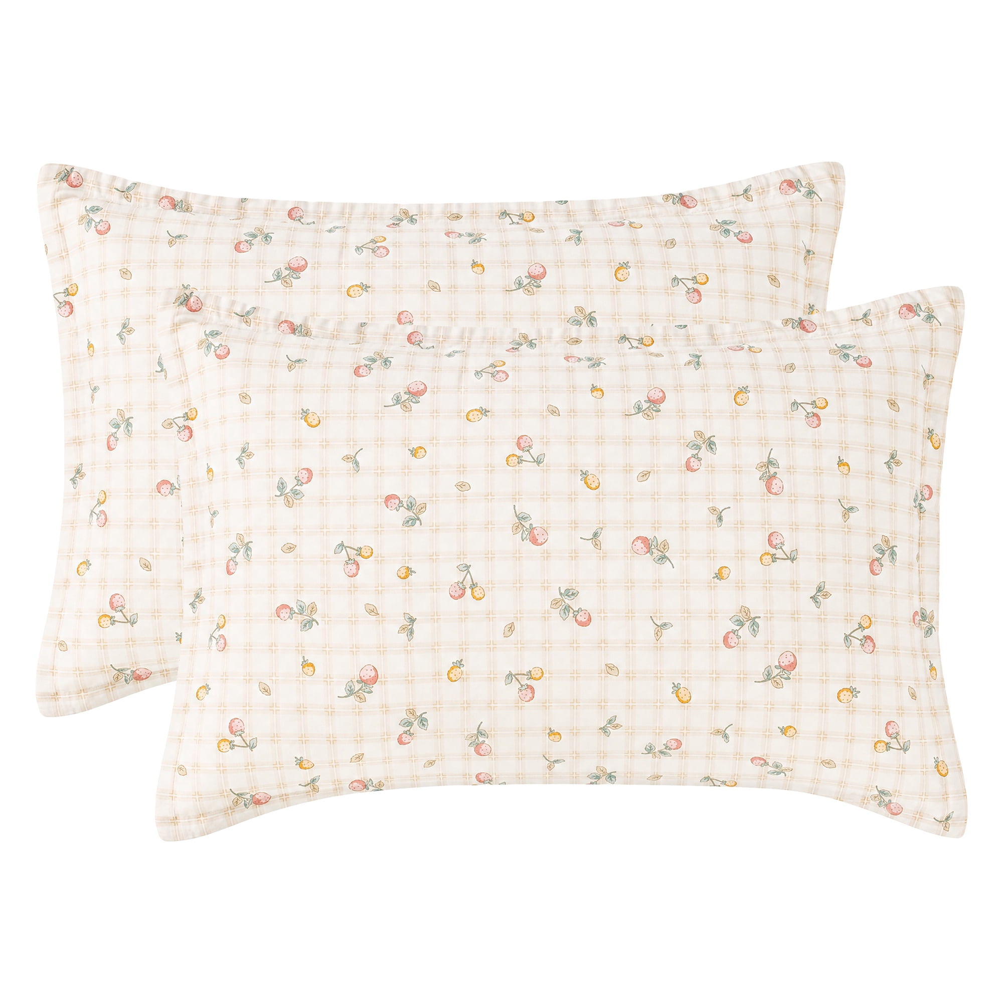 Unique Bargains 2 Pack Cotton Pillowcase Smooth Envelope Closure Wrinkle Resistant Queen Color G