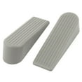 thumbnail image 1 of Unique Bargains Rubber Home Door Stop Jam Block Wedge Doorstops Stoppers 2pcs Gray, 1 of 2