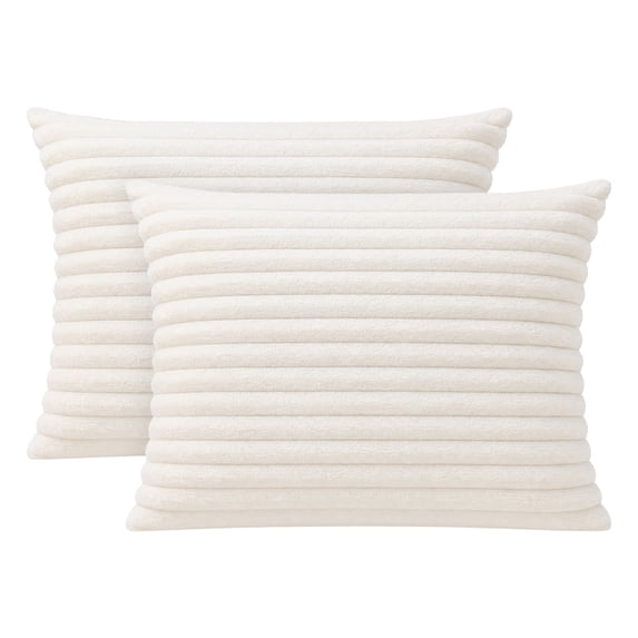 Unique Bargains 2 Pack Polyester Envelope Closure Durable Bedding Pillowcases Creamy White