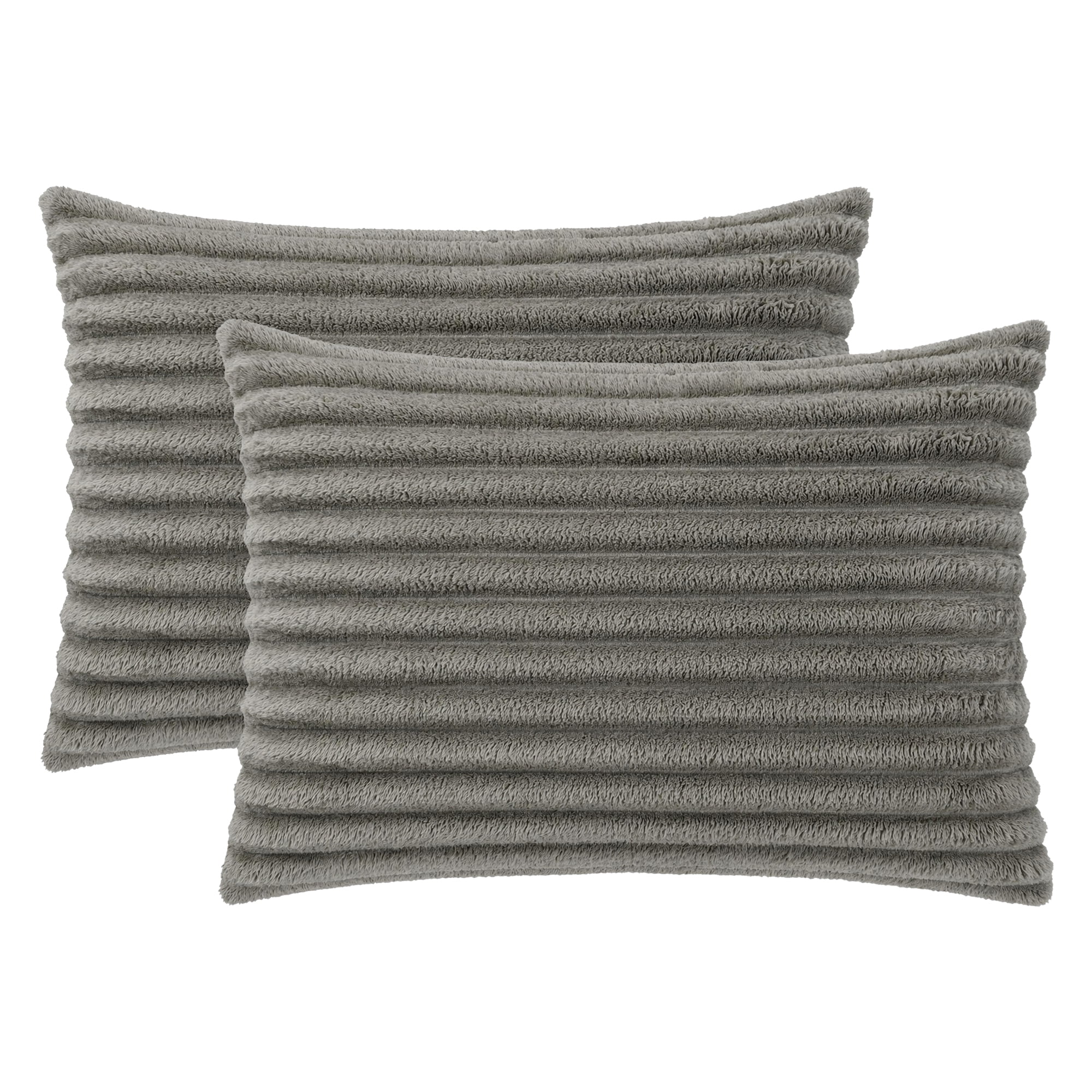 Unique Bargains 2 Pack Polyester Envelope Closure Durable Bedding Pillowcases Dark Gray
