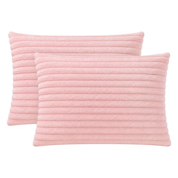 Unique Bargains 2 Pack Polyester Envelope Closure Durable Bedding Pillowcases Pink