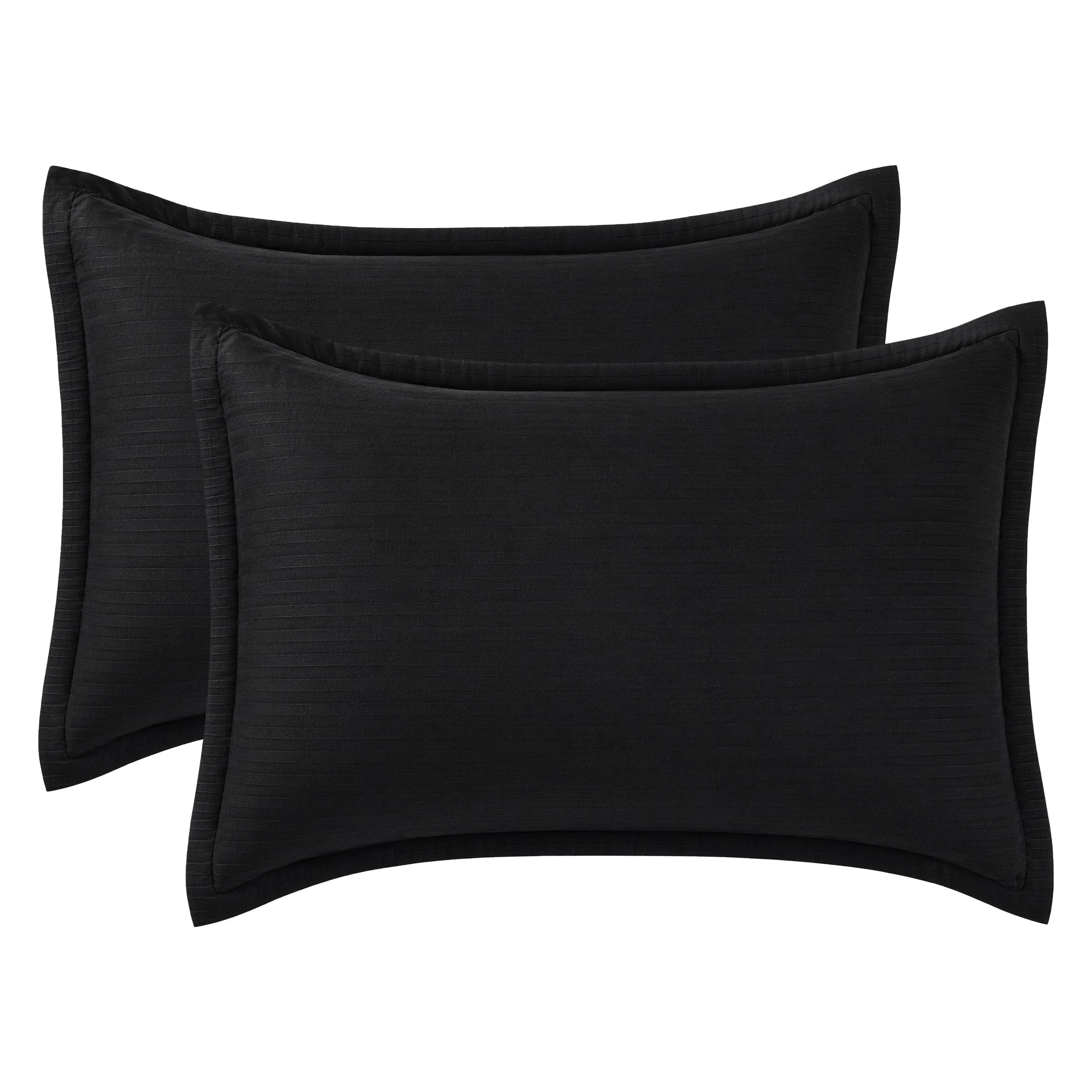Unique Bargains 2 Pack Polyester Pillowcase Smooth Cooling Envelope Closure Black