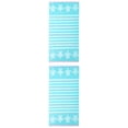 thumbnail image 1 of Unique Bargains 2 Pack Quick Dry Sand Free Stripe Towel Mint Green 55"x28", 1 of 8