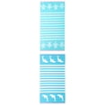 thumbnail image 1 of Unique Bargains 2 Pack Quick Dry Sand Free Stripe Towel Mint Green/Turquoise 55"x28", 1 of 8