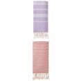 thumbnail image 1 of Unique Bargains 2-Pack Sandproof Lightweight Turkish Towel Red/Purple 71"x40"/71"x35", 1 of 8