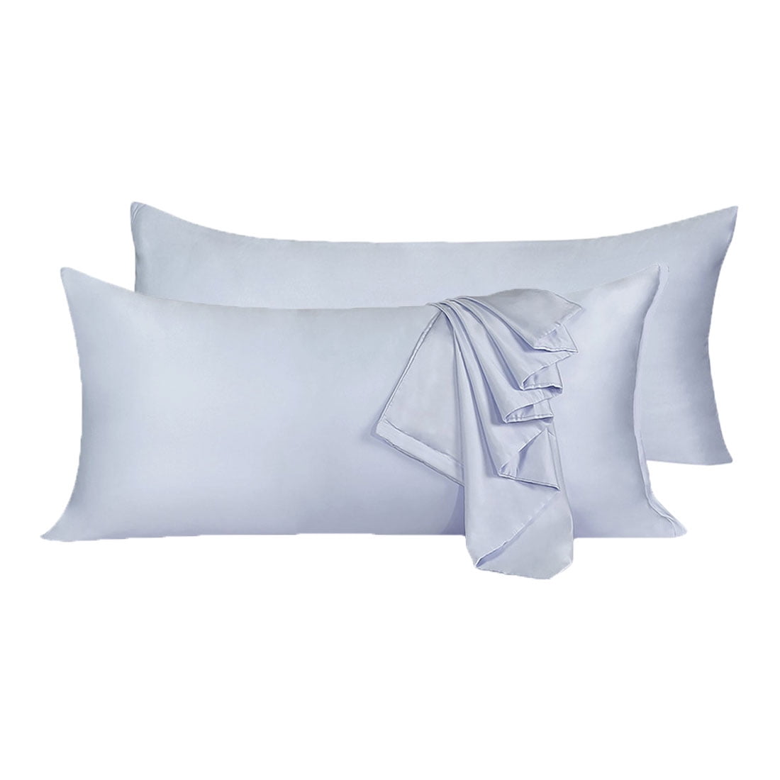 Unique Bargains Pack Silky Satin Body Pillow Cases Peach 21