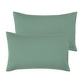 thumbnail image 1 of Unique Bargains 2-Pack Solid Microfiber Pillowcases Spa Blue Standard, 1 of 8