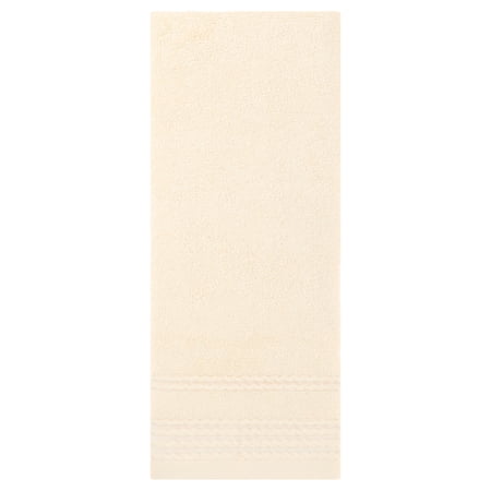 REGALWOVEN 2 Pack Striped Pattern Hand Towels Set Comfort Towel for Bathroom Beige 14' x 30'