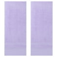 thumbnail image 1 of Unique Bargains Striped Hand Towels Set for Bathroom 14" x 30" Purple 2-Pieces, 1 of 7