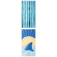 thumbnail image 1 of Unique Bargains 2 Pack Striped Quick Dry Absorbent Beach Towel Dark Blue/Navy Blue 63"x31", 1 of 8