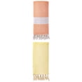 thumbnail image 1 of Unique Bargains 2 Pack Turkish Fast-Dry Beach Towel Light Yellow/Orange 71"x40", 1 of 8