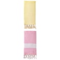 thumbnail image 1 of Unique Bargains 2 Pack Turkish Fast-Dry Beach Towel Light Yellow/Pink 71"x40", 1 of 8