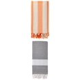 thumbnail image 1 of Unique Bargains 2 Pack Turkish Sand Free & Quick Dry Beach Towel Grey/Orange 71" x 40", 1 of 8