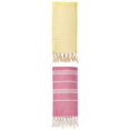 thumbnail image 1 of Unique Bargains 2 Pack Turkish Sand-Proof Towel Light Yellow/Rose Red 71"x40"/71"x35", 1 of 8