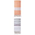 thumbnail image 1 of Unique Bargains 2 Pack Turkish Striped Tassel Trim Beach Towels Blue/Orange 71"x40", 1 of 8