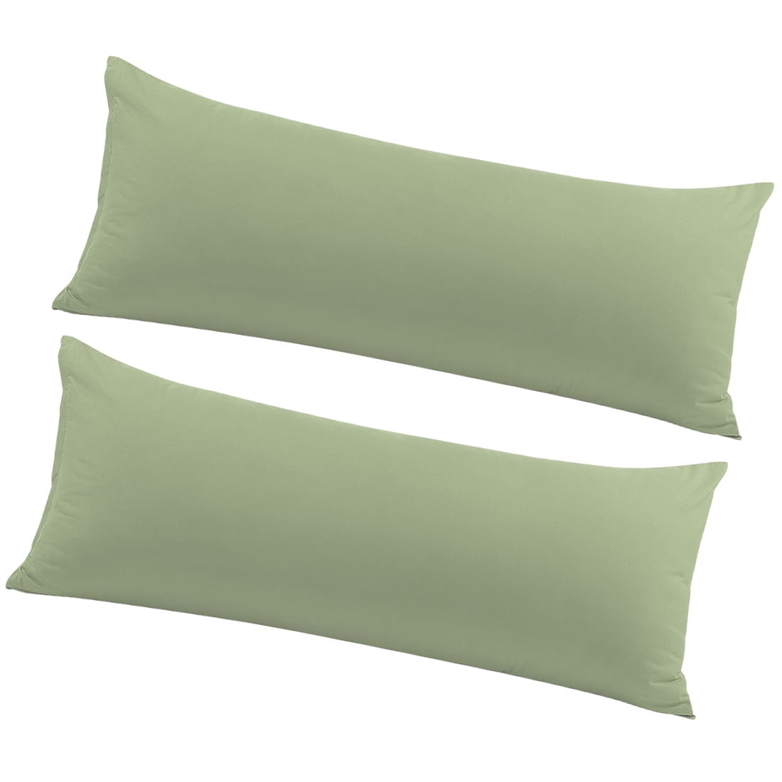 Unique Bargains 2 Packs Brushed Microfiber Body Pillowcase Sage 20" x 54"