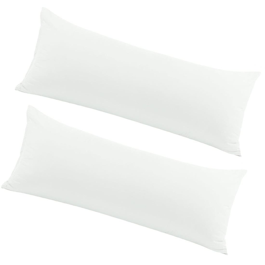 Unique Bargains 2 Packs Brushed Microfiber Body Pillowcase White 20" x 48"