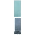 thumbnail image 1 of Unique Bargains 2 Pack Cotton Soft Absorbent Tassels and Waffle Hand Towel Blue/Light Blue 14" x 30"/13" x 30", 1 of 5