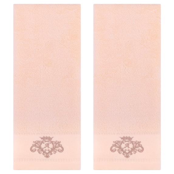 Unique Bargains 2 Packs Cotton Hand Towel Set Soft Towels Beige 13" x 30"