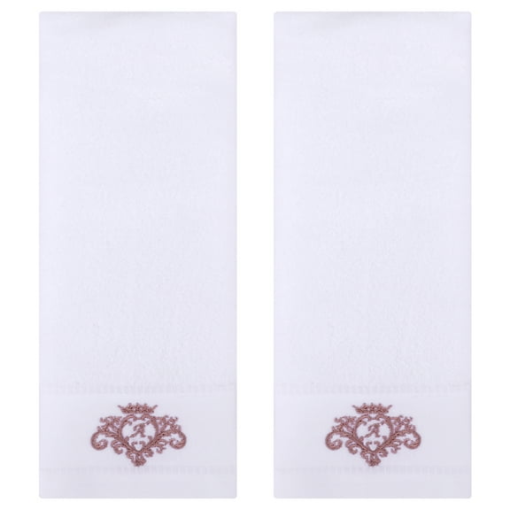 Unique Bargains 2 Packs Cotton Hand Towel Set Soft Towels White 13" x 30"