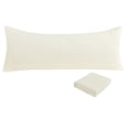 thumbnail image 1 of Unique Bargains 2 Packs Microfiber Solid Body Pillow Cover Beige 20" x 72", 1 of 8