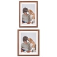thumbnail image 1 of Unique Bargains 2 Packs Picture Frames Walnut Color 10x12/8.5x11, 1 of 5