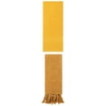 thumbnail image 1 of Unique Bargains 2 Packs Textured Tassels Hand Towel Yellow 14" x 30"/13" x 30", 1 of 5