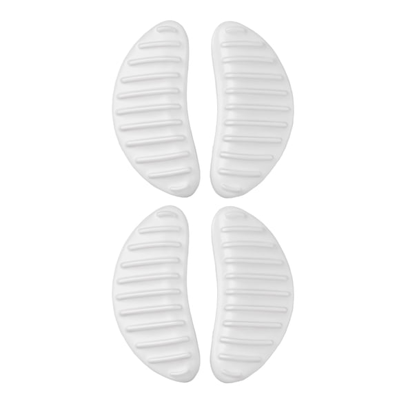 Unique Bargains 2 Pair Arch Support Inserts Horizontal Line Foot Arch Supports 3.23"x1.5"x0.35" Clear