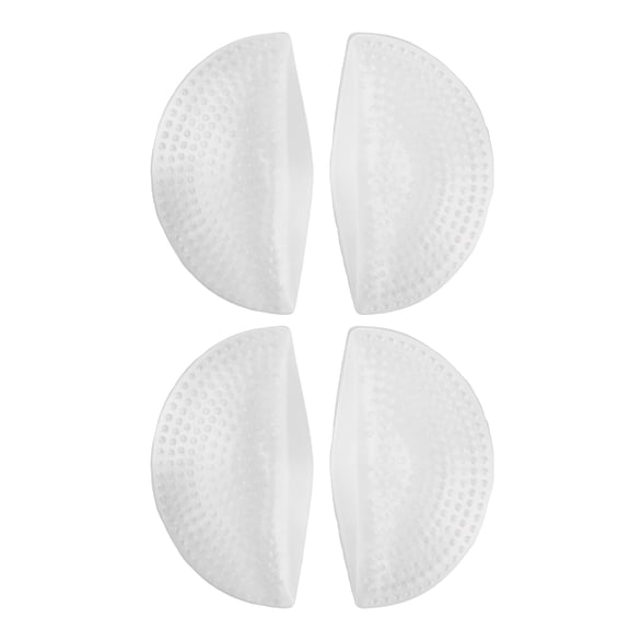 Unique Bargains 2 Pair Arch Support Inserts Texture Fan-shaped Foot Arch Supports 3.54"x1.97"x0.39" Clear