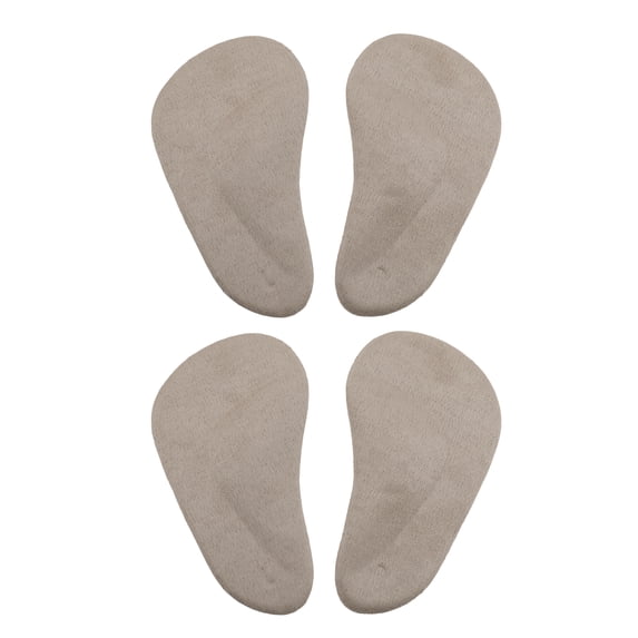 Unique Bargains 2 Pair Arch Support Inserts Two-tone Comfortable Foot Arch Supports 3.94"x2.17"x0.2" Khaki