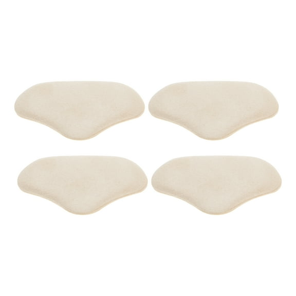 Unique Bargains 2 Pair Breathable Shoes Heel Pads for Prevent Rubbing One Size Apricot