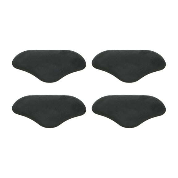 Unique Bargains 2 Pair Breathable Shoes Heel Pads for Prevent Rubbing One Size Black
