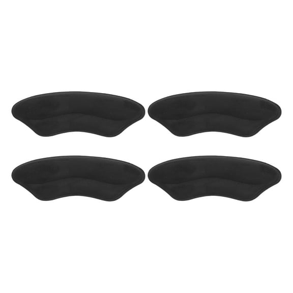Unique Bargains 2 Pair Comfortable Heel Pads for Prevent Rubbing Black