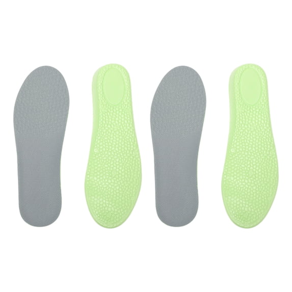 Unique Bargains 2 Pair Comfortable Height Increase Shoe Inserts Green, Gray 13.5