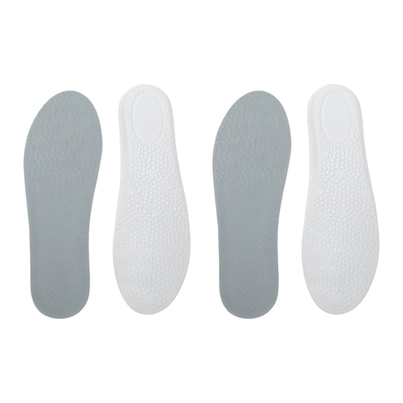 Unique Bargains 2 Pair Comfortable Height Increase Shoe Inserts White, Gray 9