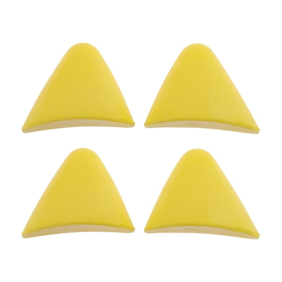Unique Bargains 2 Pair Convenient Removable Toe Plugs Yellow One Size