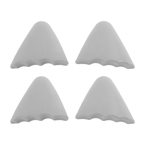 Unique Bargains 2 Pair Durable Adjustable Toe Plugs Light Gray One Size