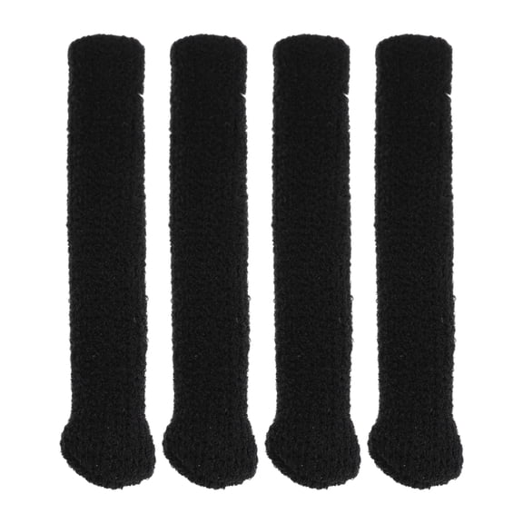 Unique Bargains 2 Pair Eyeglass Temple Tips High Elasticity Pattern Anti-slip Ear Hooks 2.17" L Black