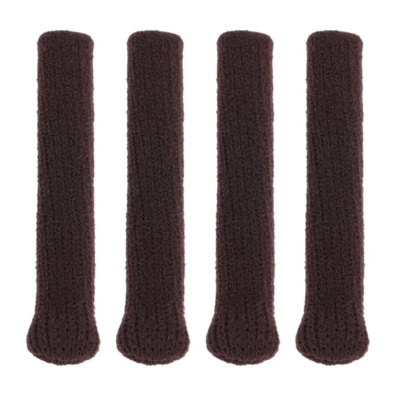 Unique Bargains 2 Pair Eyeglass Temple Tips High Elasticity Pattern Anti-slip Ear Hooks 2.17" L Brown