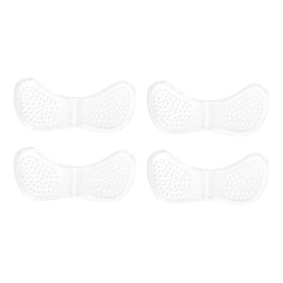 Unique Bargains 2 Pair Soft Concealed Shoes Heel Pads for Prevent Rubbing One Size Transparent