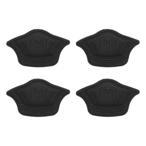 Unique Bargains 2 Pair Thickening Heel Pads for Prevent Rubbing One Size Black